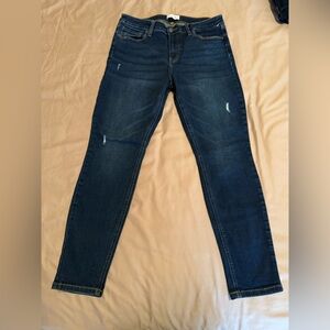 Studio Blue Skinny Jeans with Distressed Details